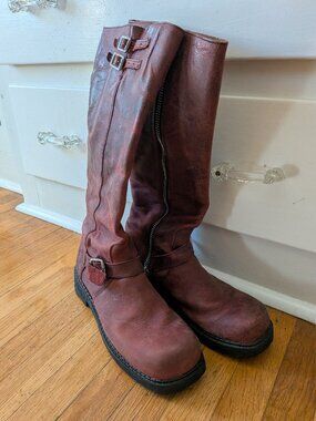 Fluevog F-Shoe Hi Bond Girl: Wine 11.5 Boot